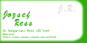 jozsef ress business card